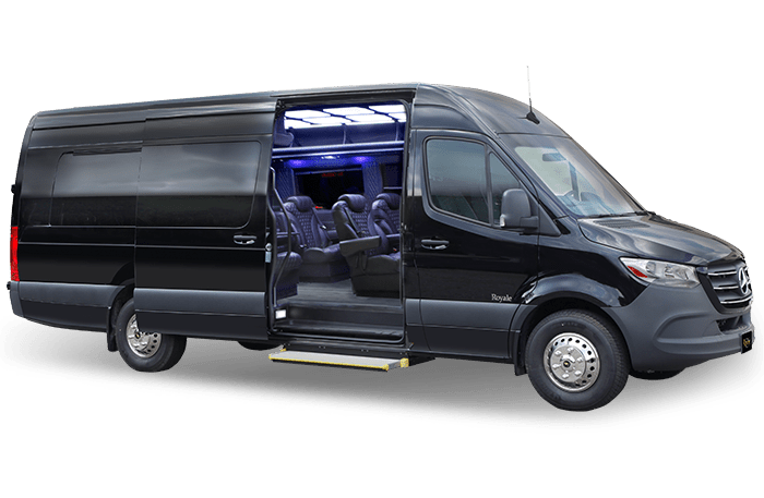 Chicago Sprinter Van Rentals 12 Passenger Black Sprinter Van